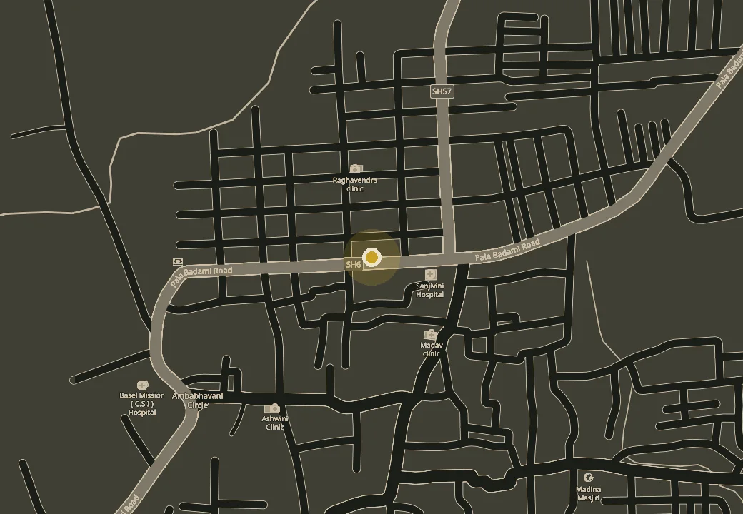 Map of the workshop's location in Betigeri-Gadag